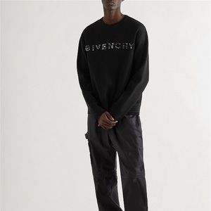 Givenchy wool stud embroidered sweater